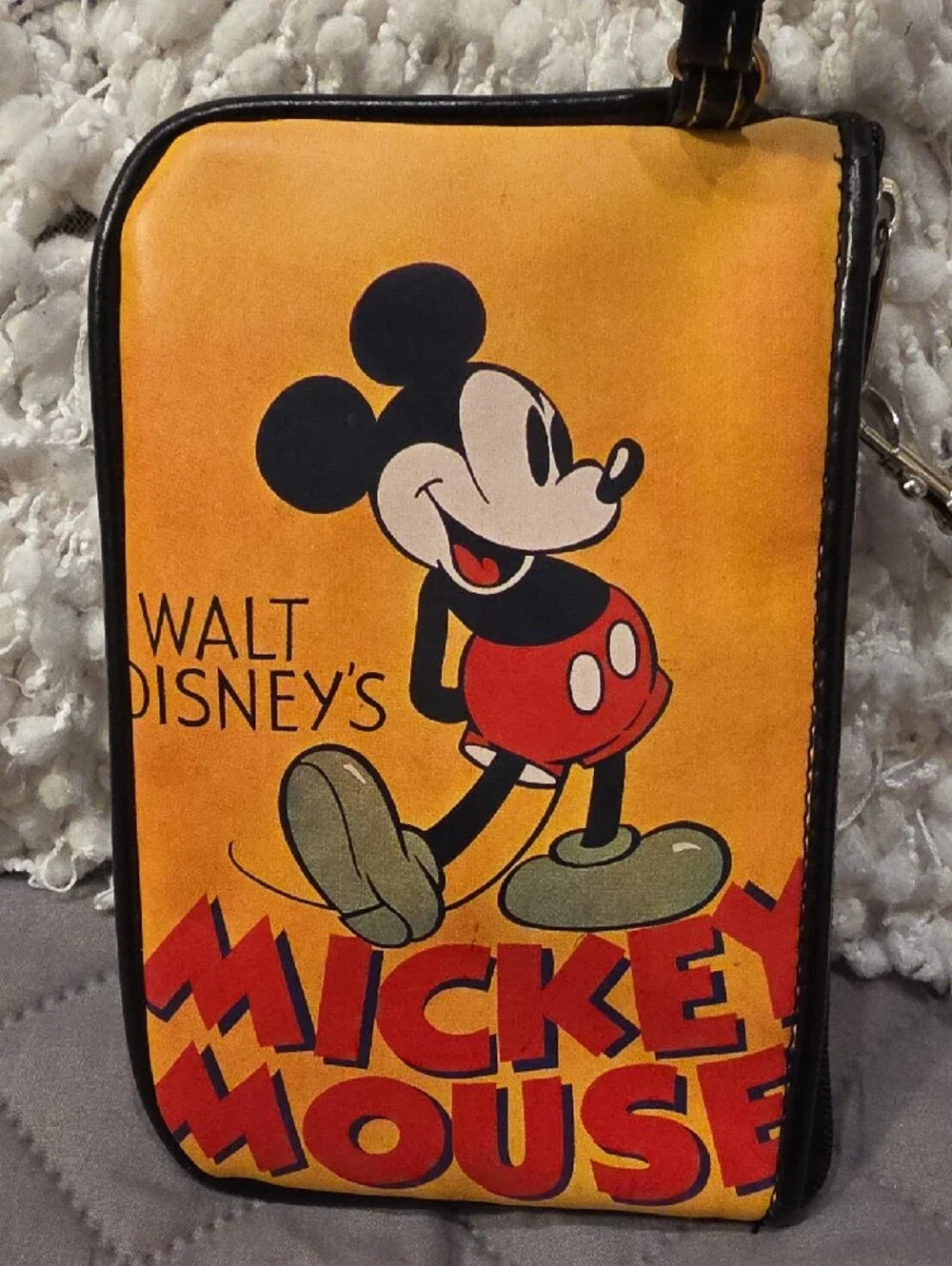 Disney vinyl wristlet